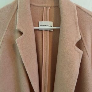 Club Monaco Blush Pink Wool Coat